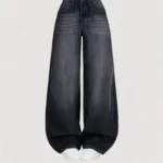 Antrasit Baggy Salaş Yüksek Bel Jean