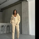 Ceketli Üç İplik Polar Oversize Eşofman Takımı