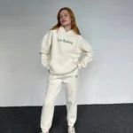 Baskılı Üç İplik Polar Oversize Eşofman Takımı