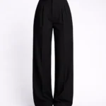 Palazzo Siyah Pantolon Oversize Orjinal Kesim